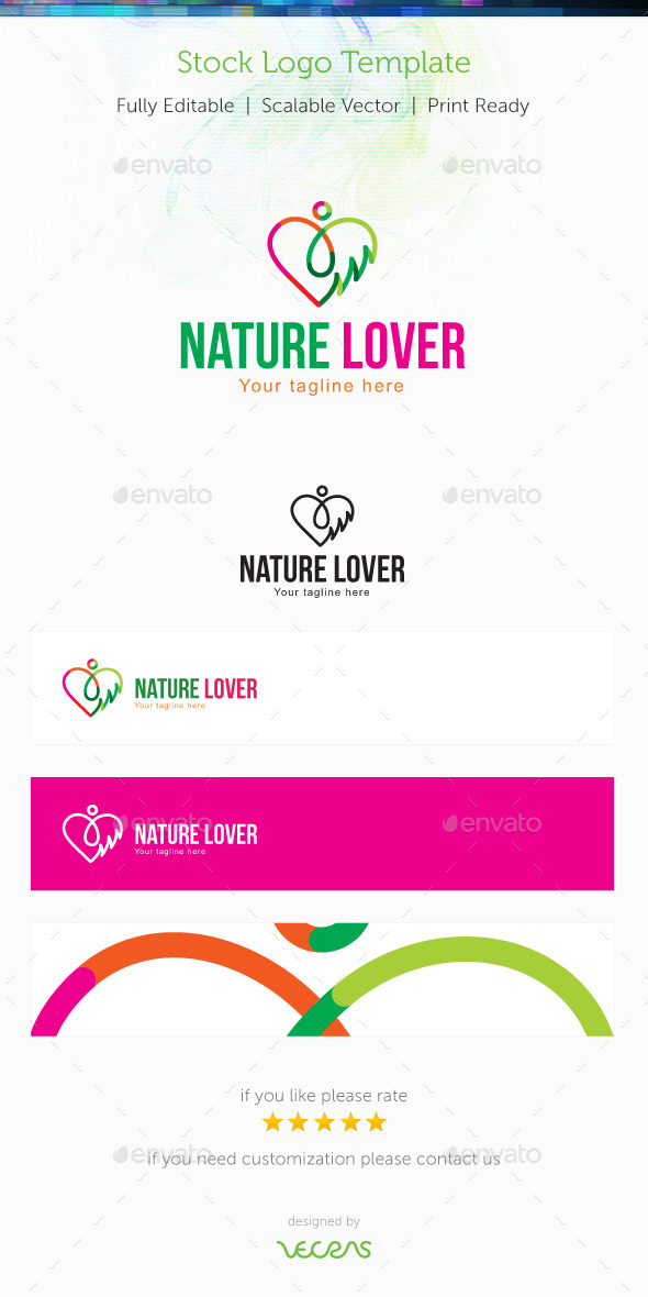 Nature Lover Stock Logo Template - Nature Logo Templates