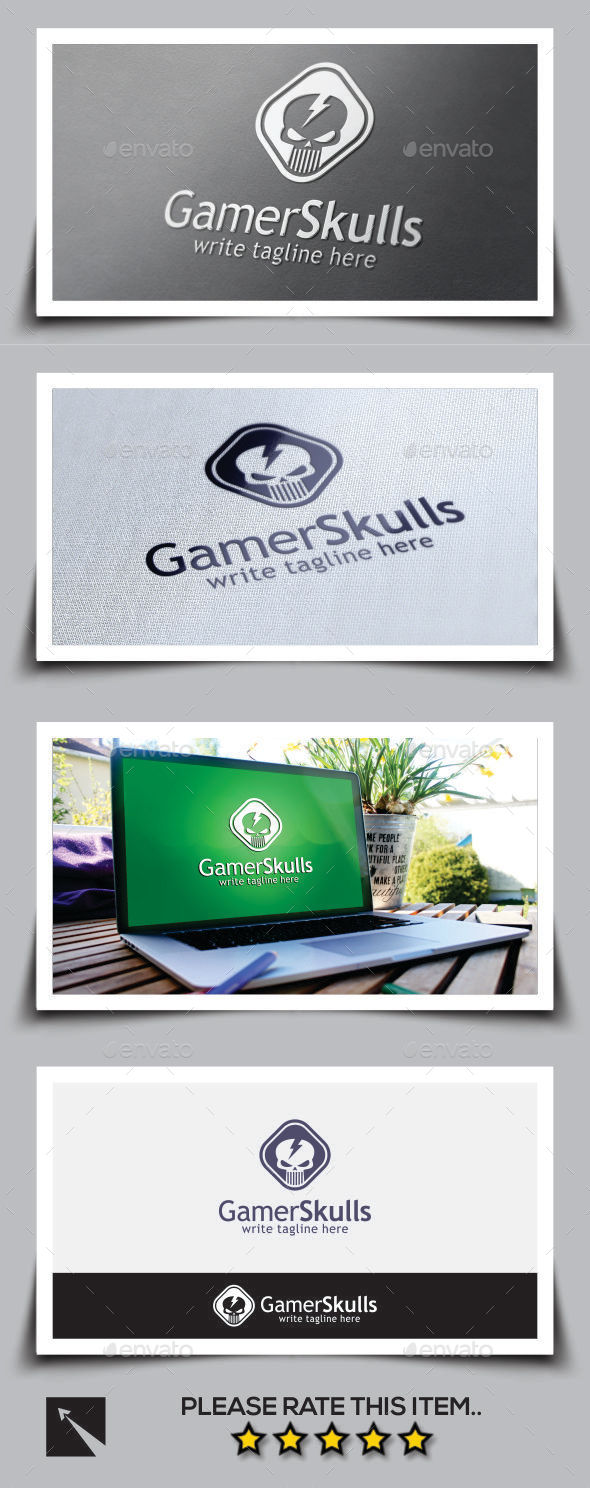 Skull Logo Template - Vector Abstract
