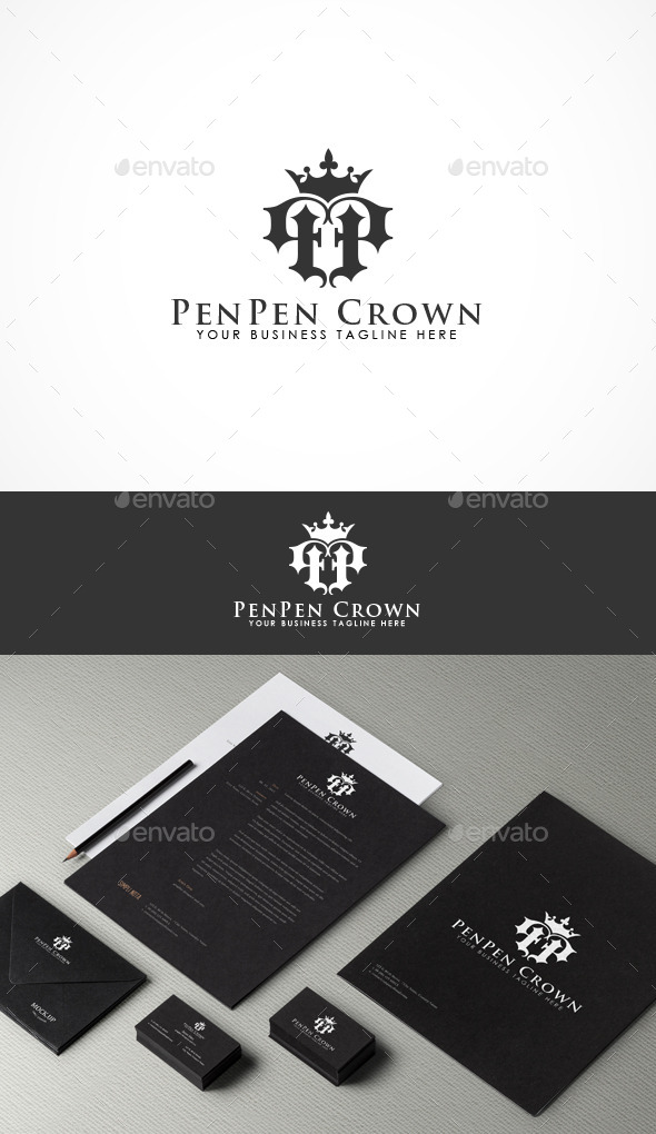 PenPen Crown Logo - Letters Logo Templates