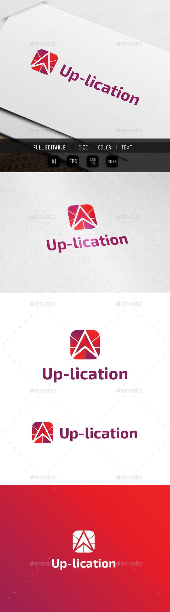 Up Application Logo - Abstract Logo Templates