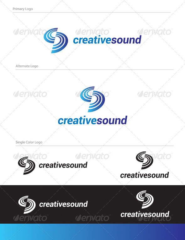 Creative Sound Logo Design - ABS-011 - Abstract Logo Templates