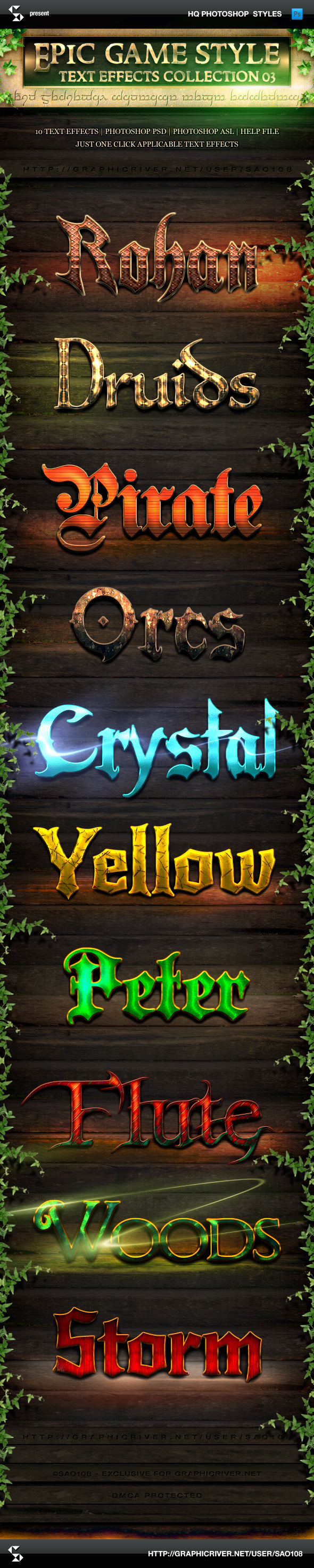 Epic Game Style Text Effects - Collection 3 - Text Effects Styles