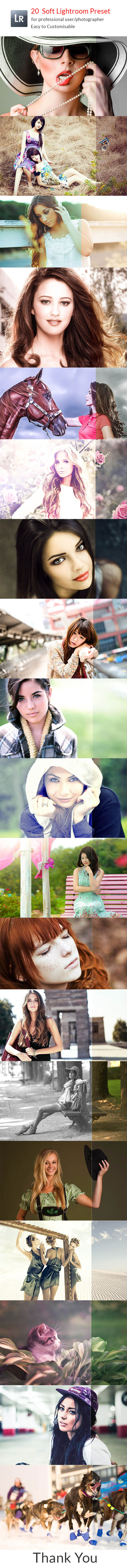20 Soft Lightroom Preset - Portrait Lightroom Presets