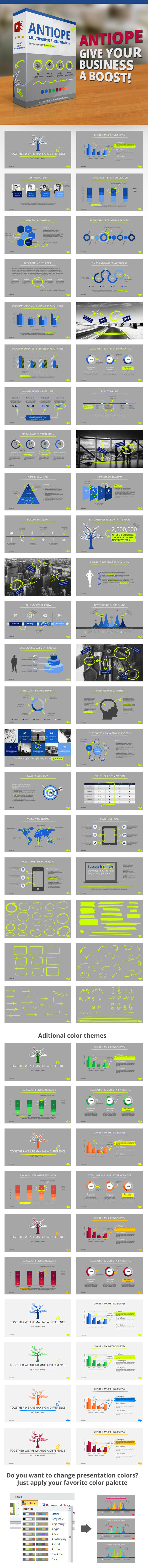 Antiope PowerPoint Template - PowerPoint Templates Presentation Templates