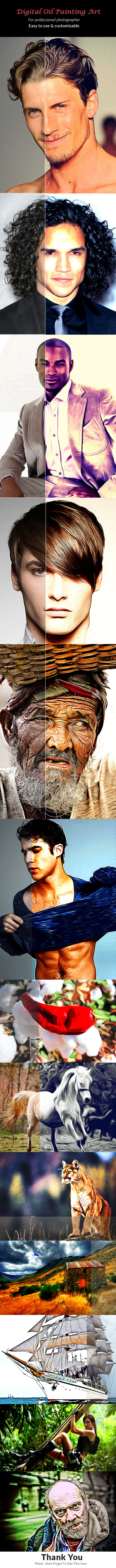 Digital Oil Painting Art - Photo Effects Actions