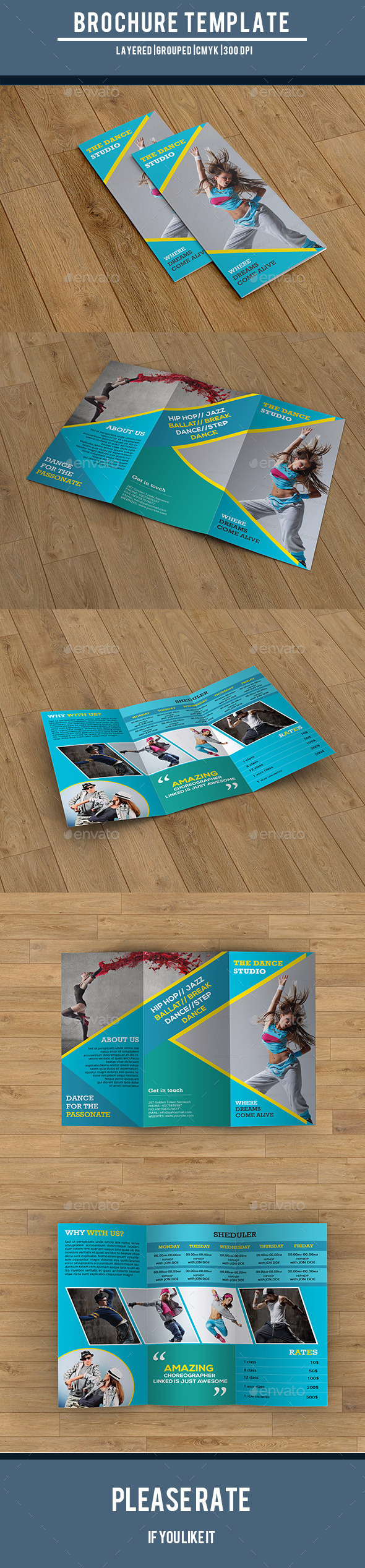 Dance Studio Trifold Brochure-V214 - Corporate Brochures