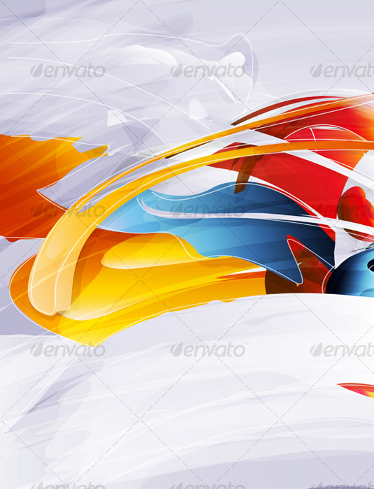 Abstract vector graphic, bright background - Abstract Conceptual