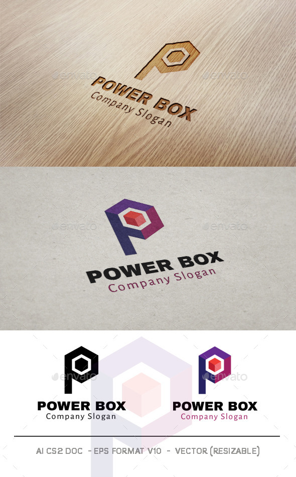 Power Box / Letter P Logo - Letters Logo Templates