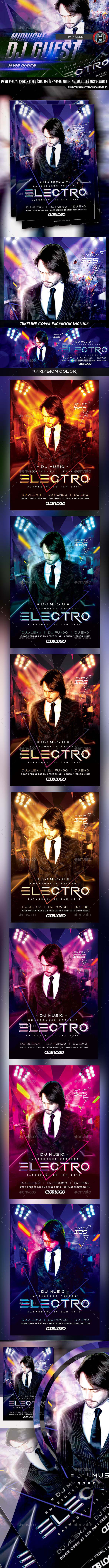 DJ ELECTRO GUEST FLYER - Events Flyers