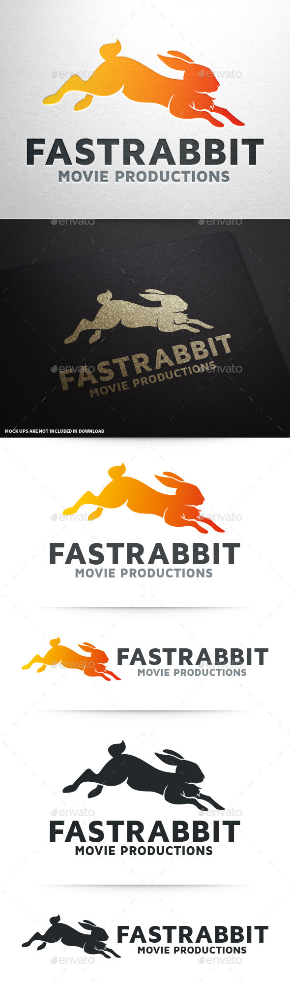 Fast Rabbit Logo Template - Animals Logo Templates