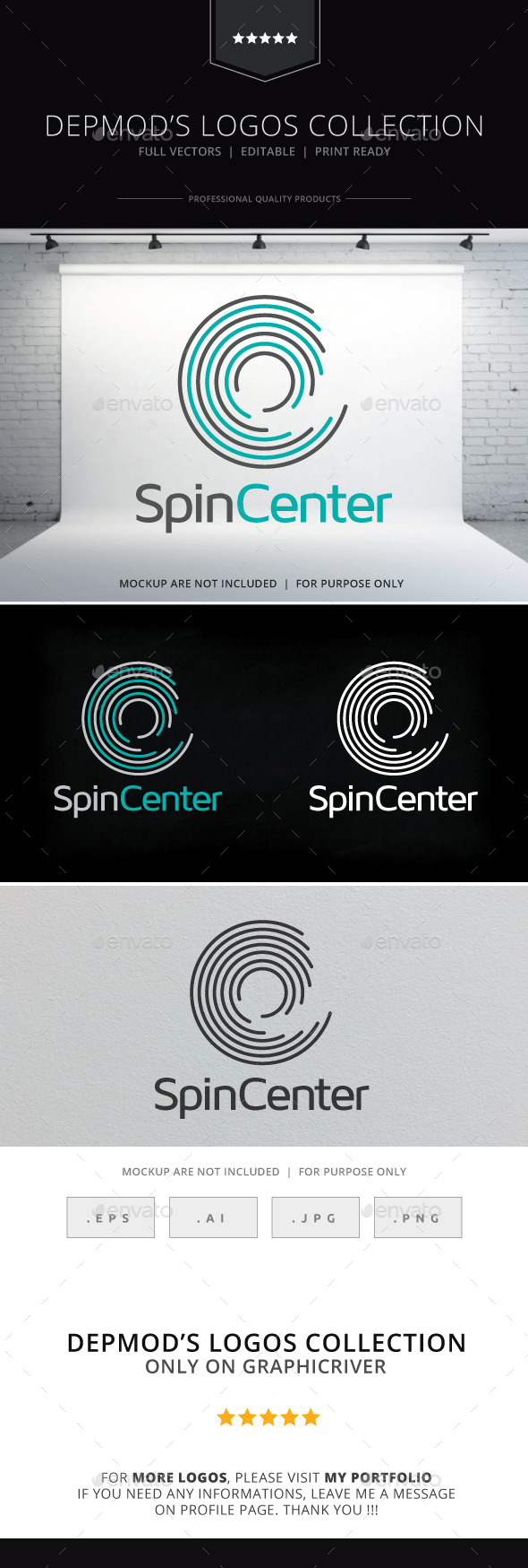 Spin Center Logo - Abstract Logo Templates