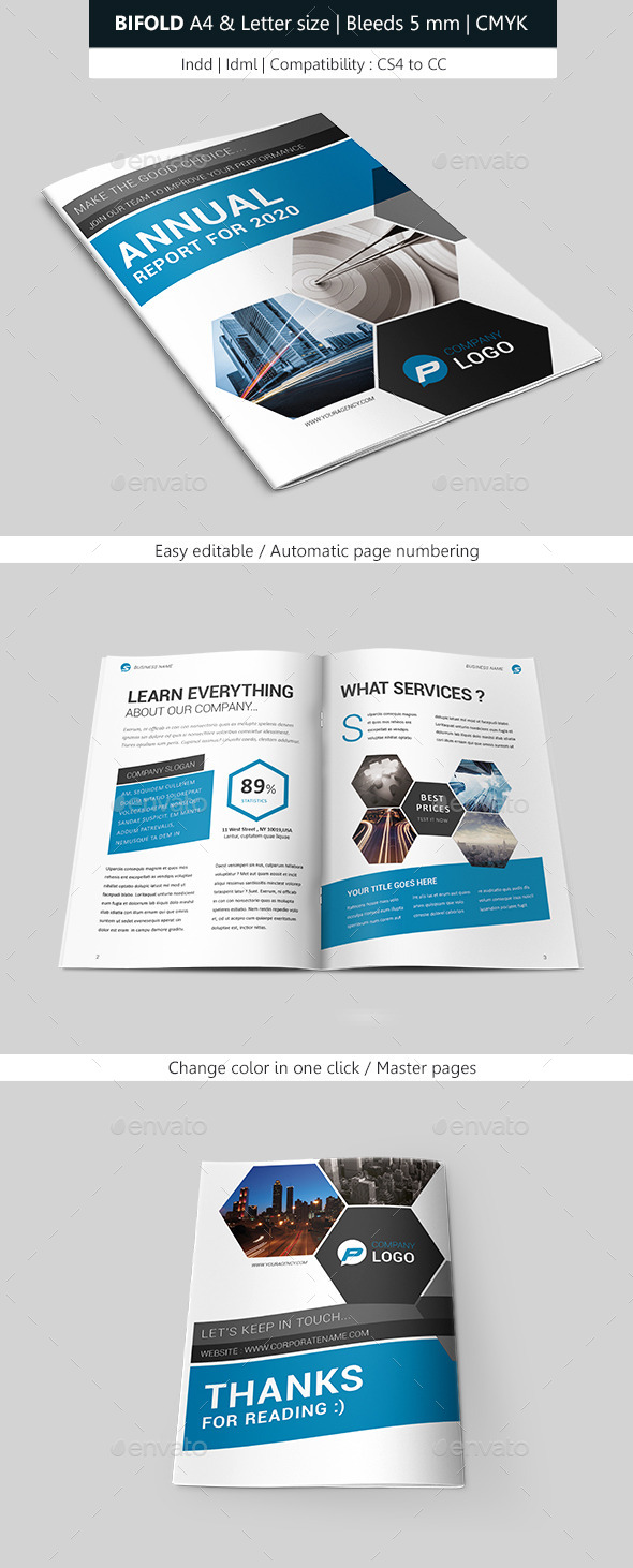 Creative Indesign Brochure Bifold Template - Corporate Brochures