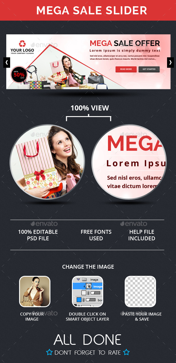 Mega Sale Slider - Sliders & Features Web Elements