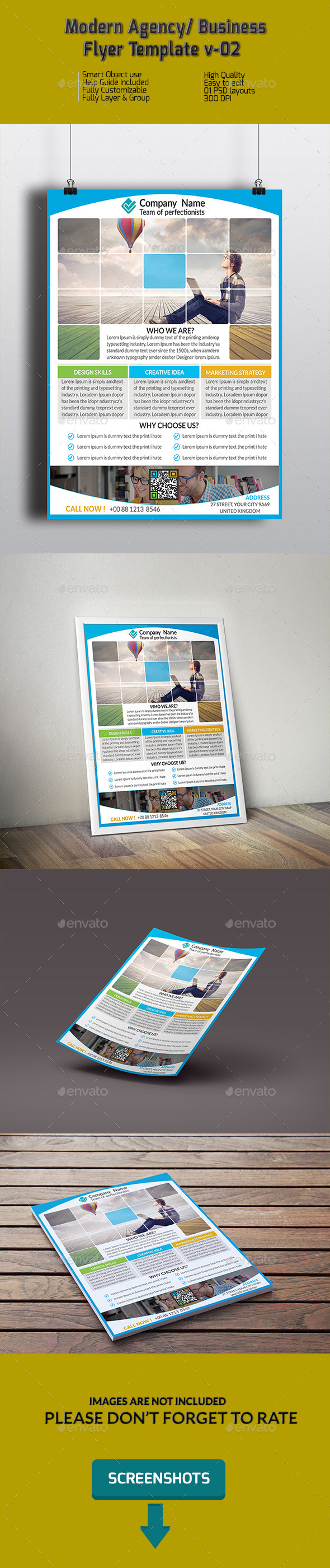 Modern Agency/ Business Flyer Template v-02 - Corporate Flyers