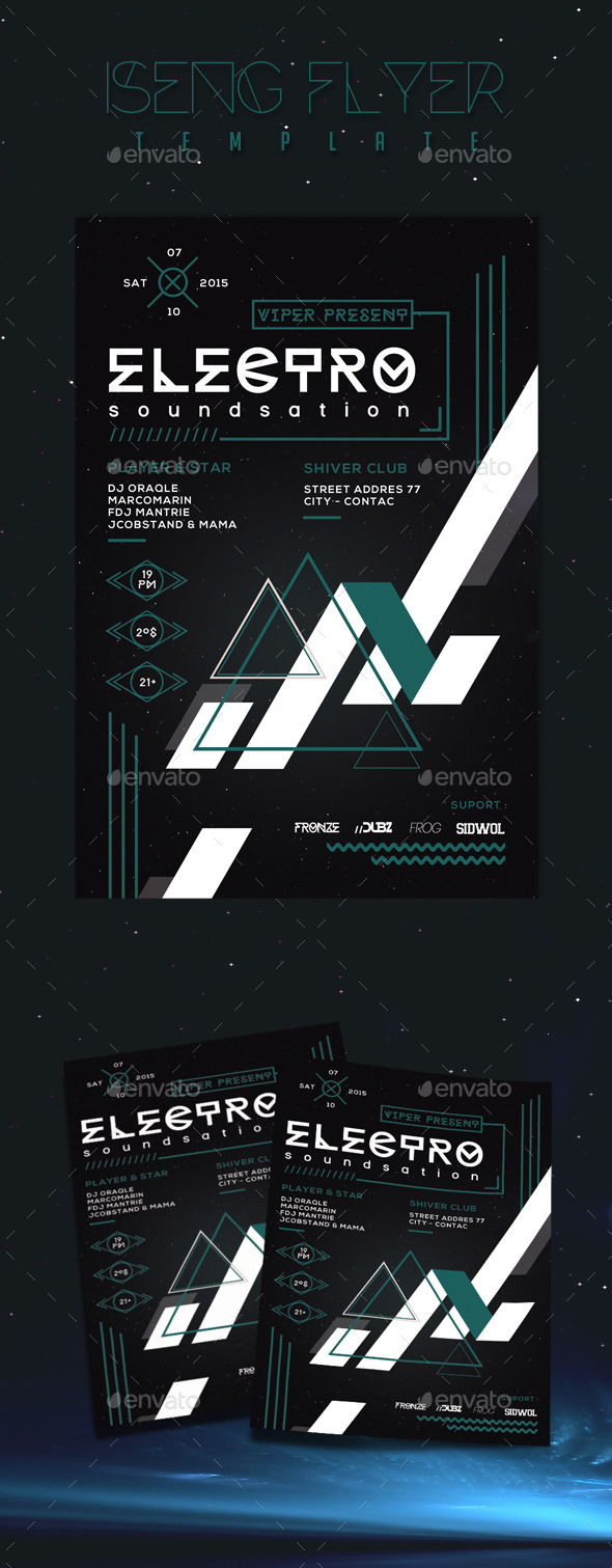 Iseng Flyer Template - Clubs & Parties Events