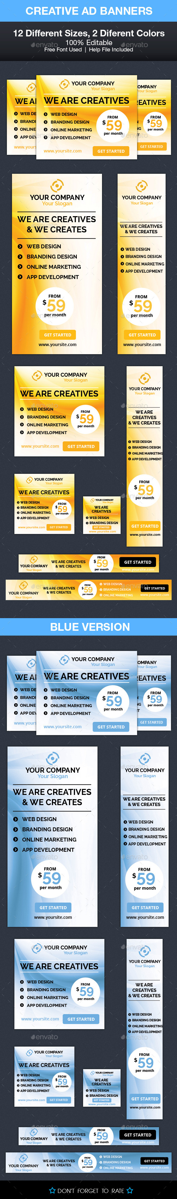 Creative Ad Banners - Banners & Ads Web Elements