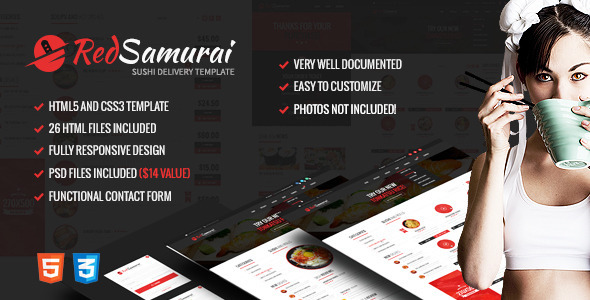 Red Samurai HTML5 - ThemeForest 10012709