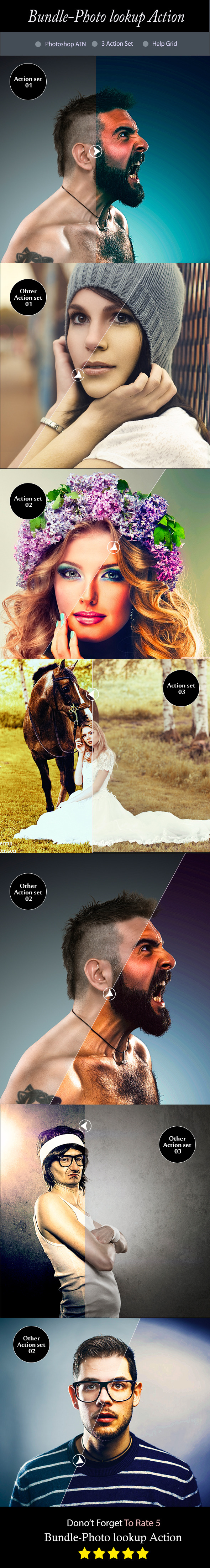 Bundle-Photo Lookup Action - Photo Effects Actions