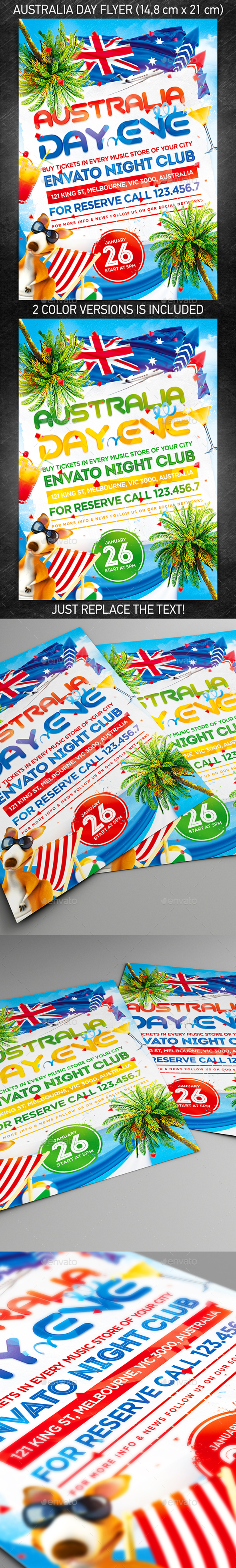 Australia Day Party Flyer - Holidays Events