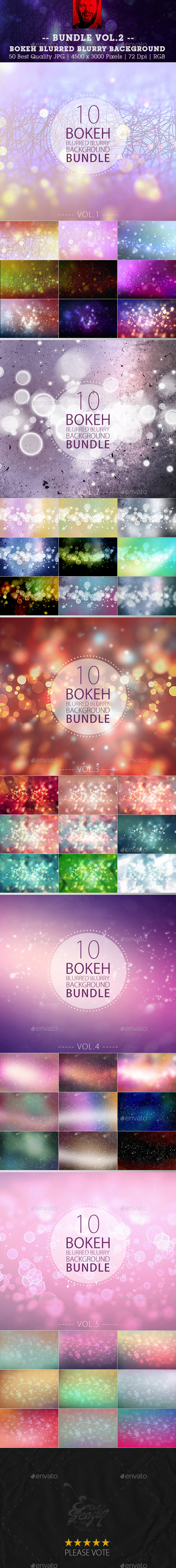 Bokeh Blurred Blurry Background BUNDLE Vol.2 - Abstract Backgrounds