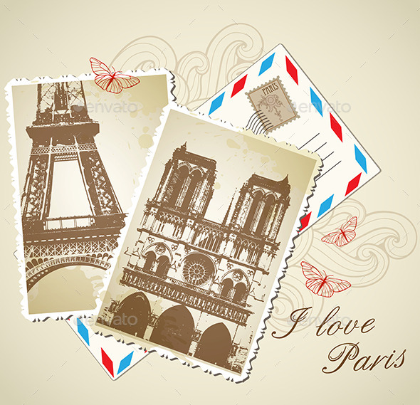 Vintage Photos of Paris - Travel Conceptual