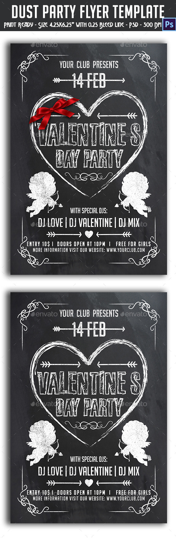 Valentine's Day Flyer - Clubs & Parties Events