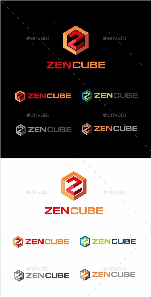 Zen Cube Logo - Letters Logo Templates
