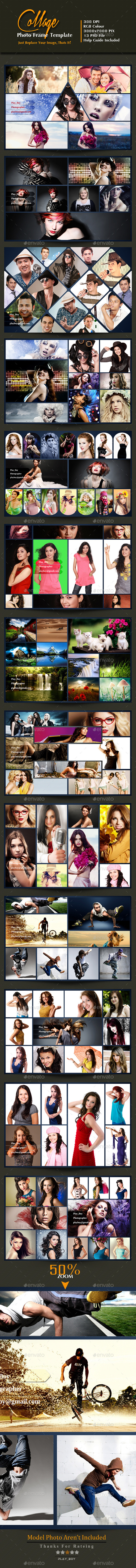 College Photo Frame Templete Vol. 2 - Photo Templates Graphics