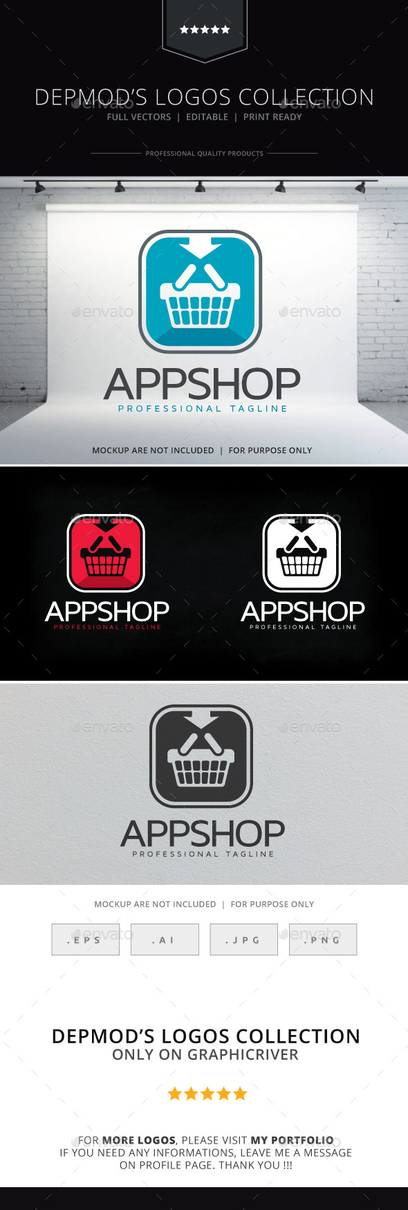 App Shop Logo - Symbols Logo Templates