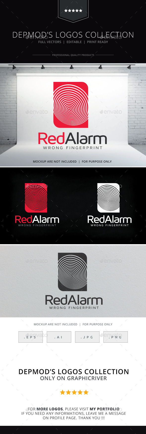 Red Alarm Logo - Objects Logo Templates