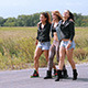 Three Girls Dancing On The Road 3 Three Girls Dancing On The Road 3 - VideoHive Item for Sale