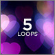 Colorful Heart Bokeh Loops (5-Pack) Colorful Heart Bokeh Loops (5-Pack) - VideoHive Item for Sale