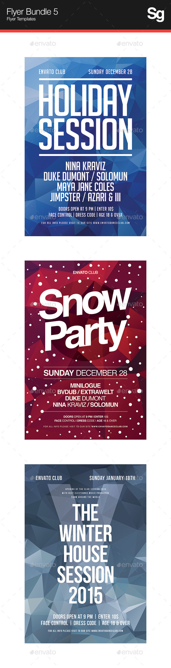 Flyer Bundle 5 - Clubs & Parties Events
