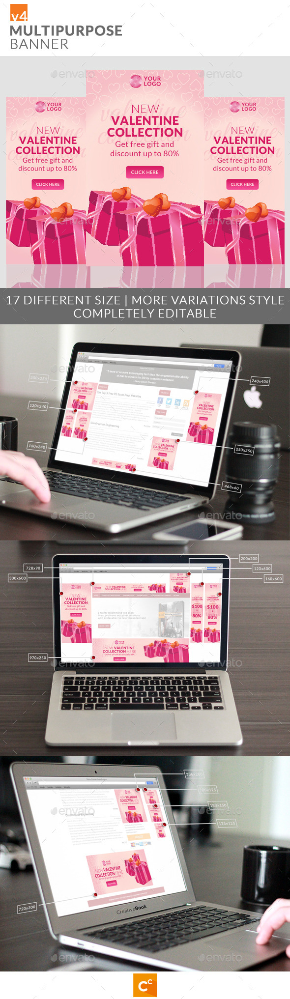 Multipurpose Banner Ads v4 - Banners & Ads Web Elements