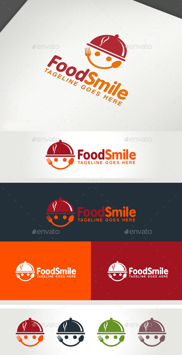 Food Smile - Food Logo Templates