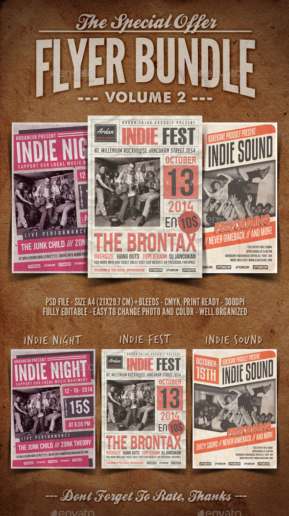 Flyer Bundle Vol.2 - Concerts Events