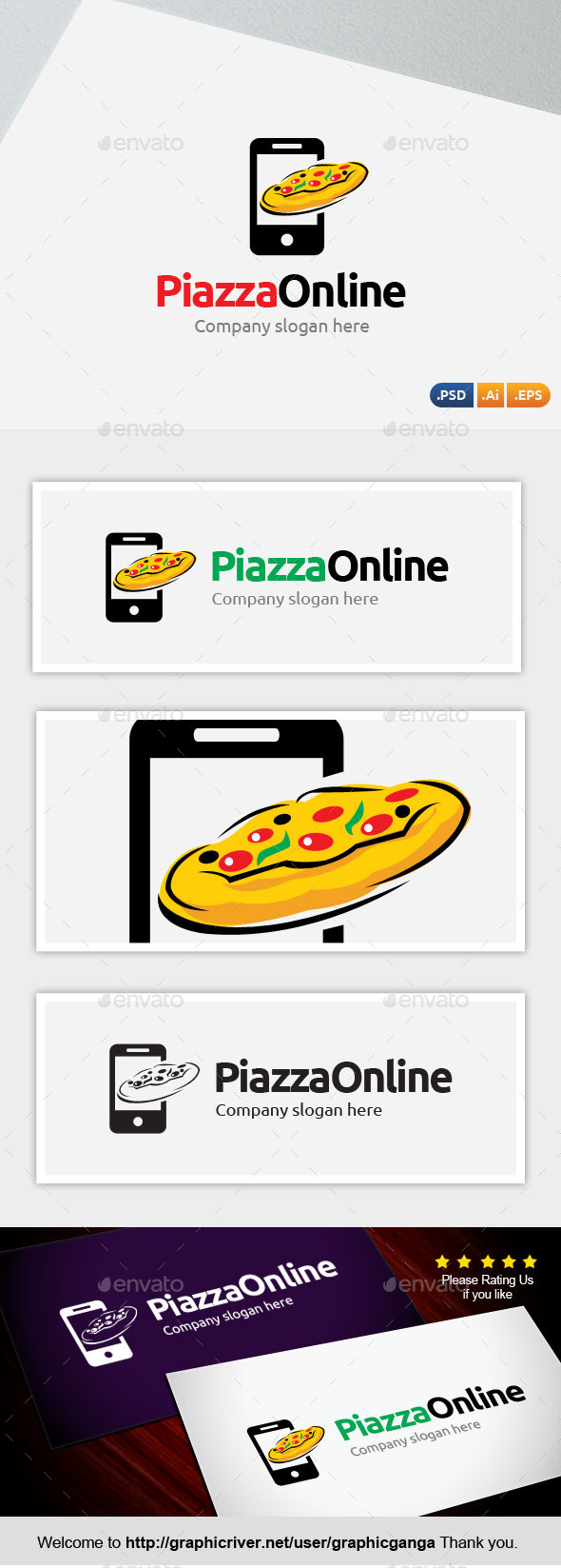 Piazza Online - Abstract Logo Templates