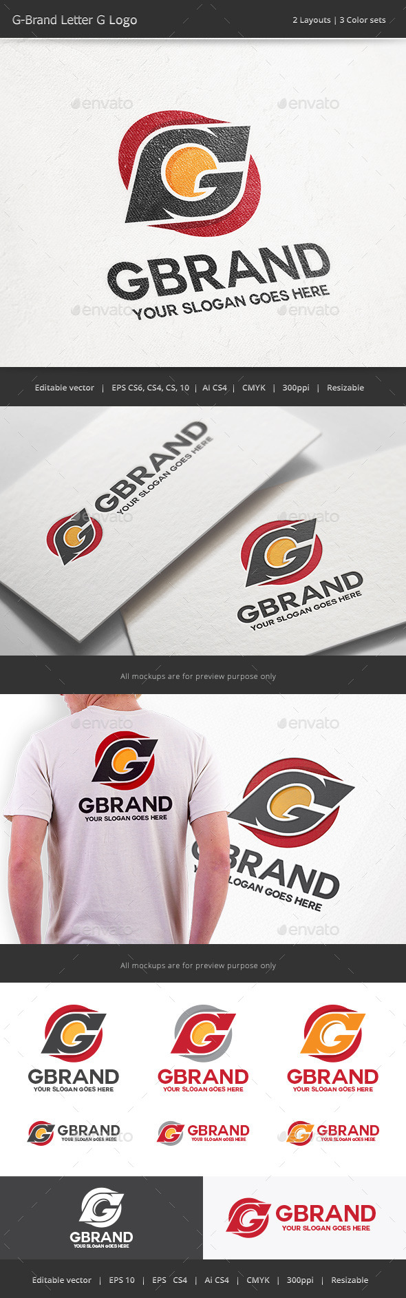 G Brand Letter G Logo - Letters Logo Templates