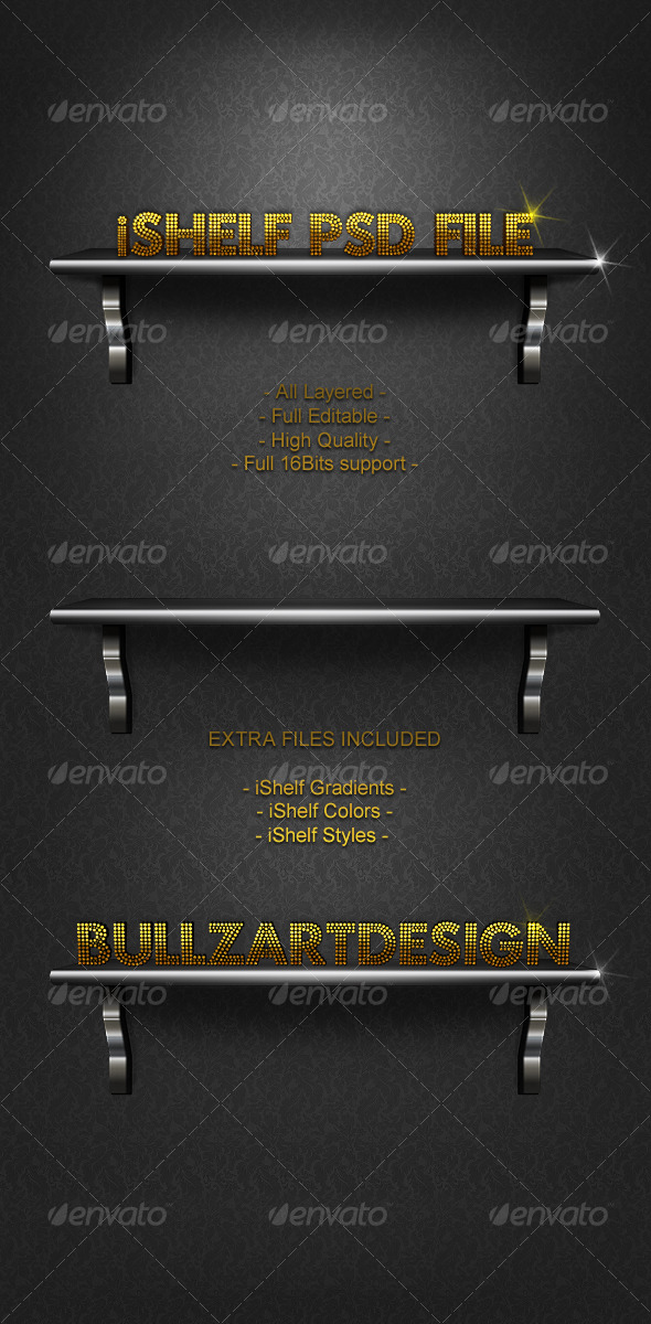 iShelf BullzArt PSD - Miscellaneous Graphics