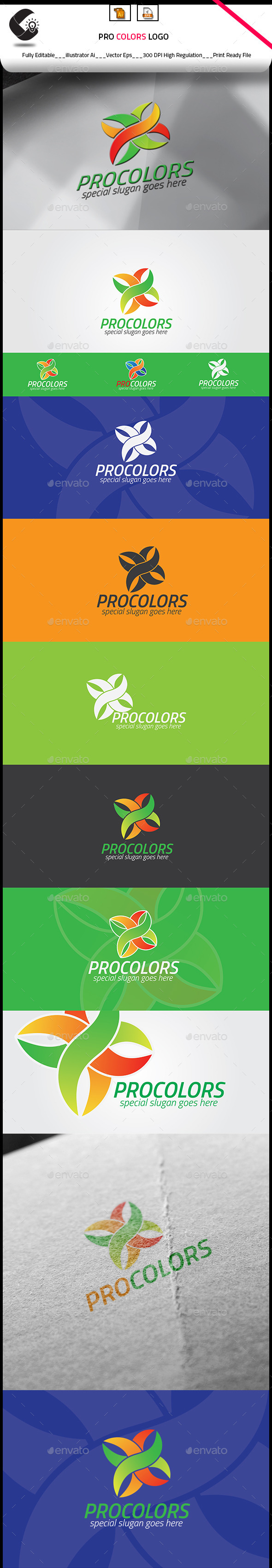 Procolors Logo Template - Nature Logo Templates