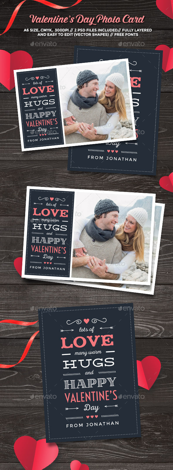 Valentine’s Day Photo Card - Greeting Cards Cards & Invites