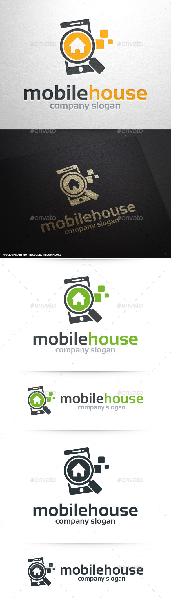 Mobile House Logo Template - Objects Logo Templates