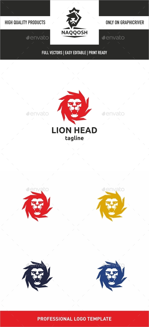 Lion Head Logo - Logo Templates