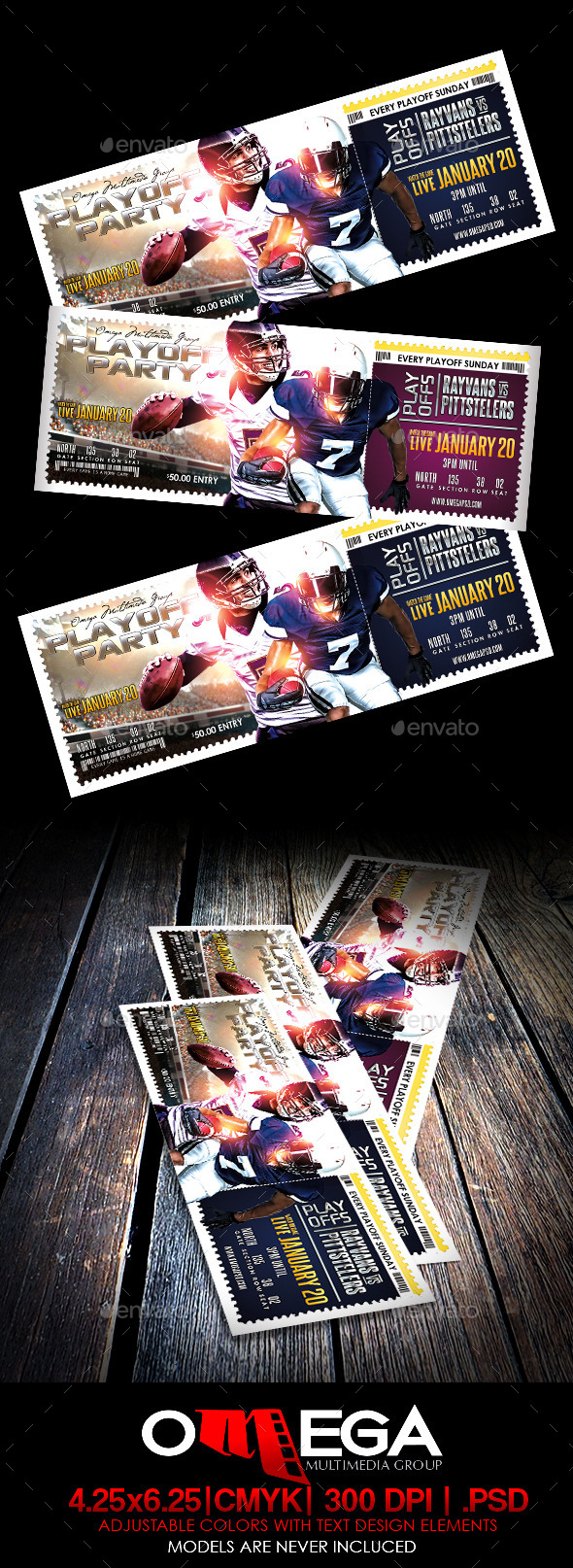 Playoff Party Ticket - Miscellaneous Print Templates