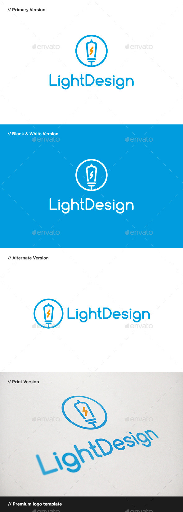 Light Design Logo - Objects Logo Templates