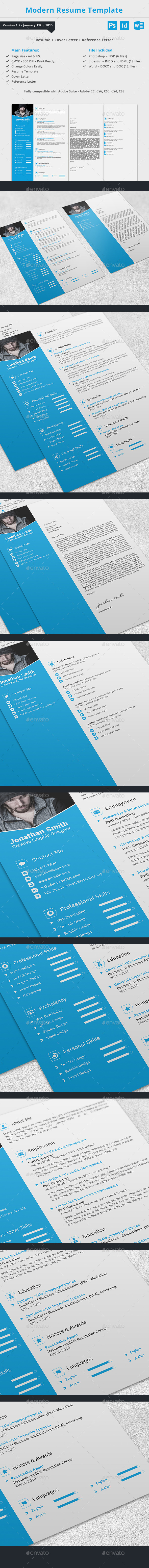 Modern Resume Template - Resumes Stationery