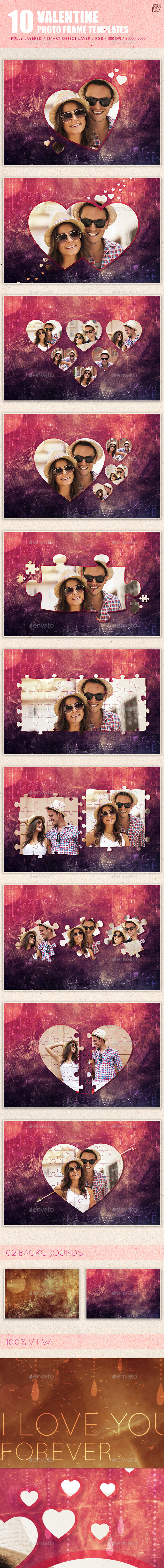 Valentine Photo Frame Template - Miscellaneous Photo Templates