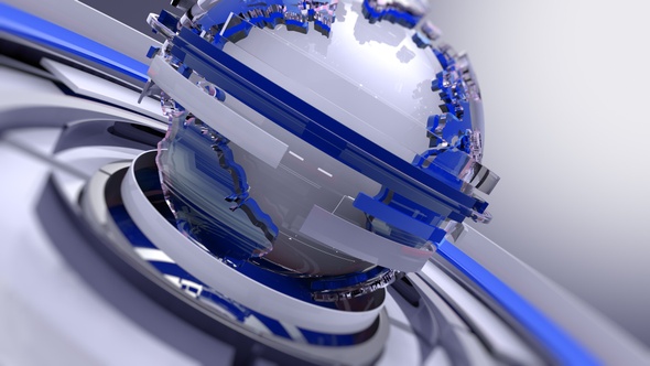 Broadcast News Backdrop Seamlessly Loop Blue alt