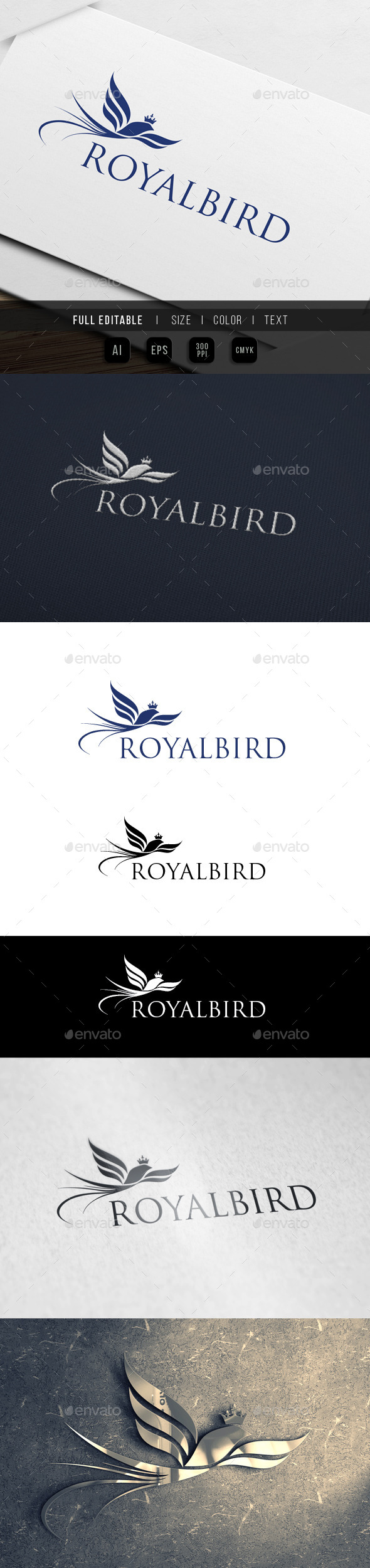 Royal Bird Paradise - Crests Logo Templates