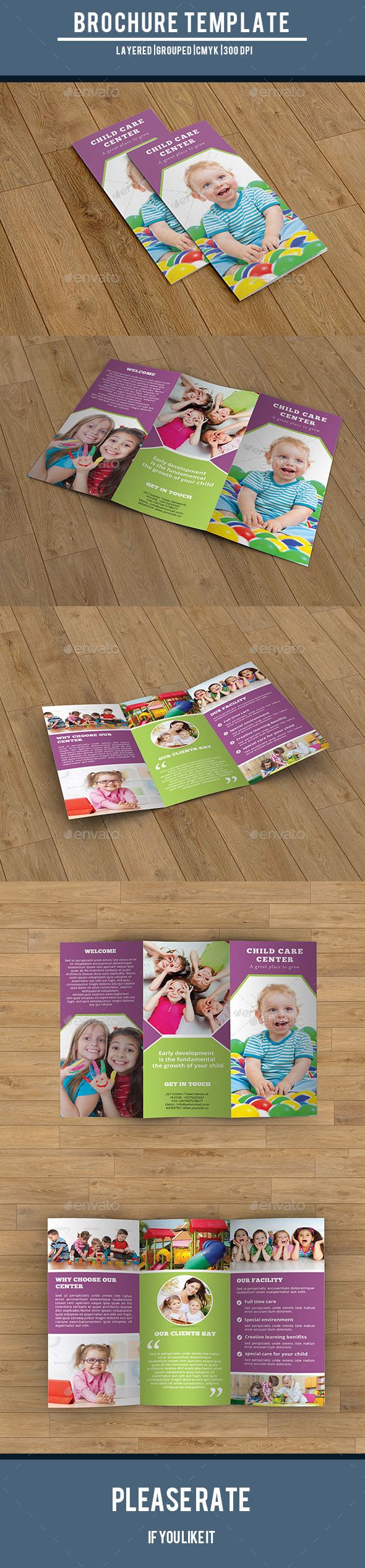 Child Care Center Trifold-V215 - Corporate Brochures